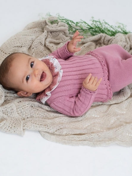 Conjunto para bebé de polaina de color celeste - Empresa Textiles Capella  Color Celeste Talla bebé 0M